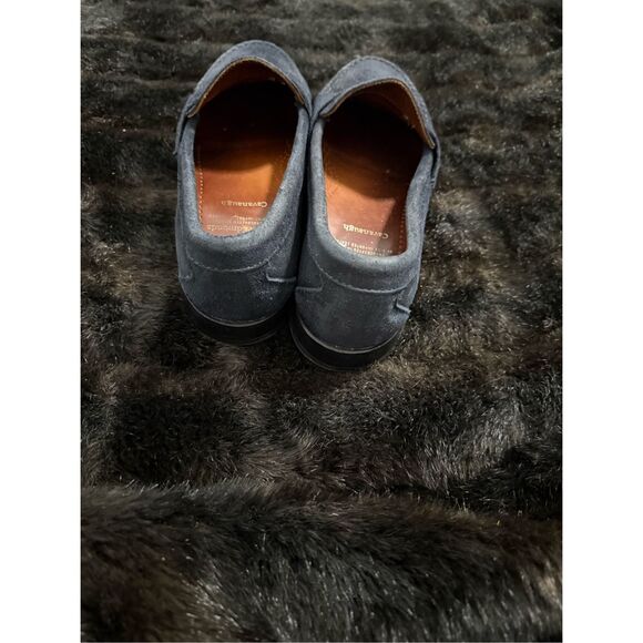 Allen Edmonds cavanaugh blue suede penny loafers 10.5 D